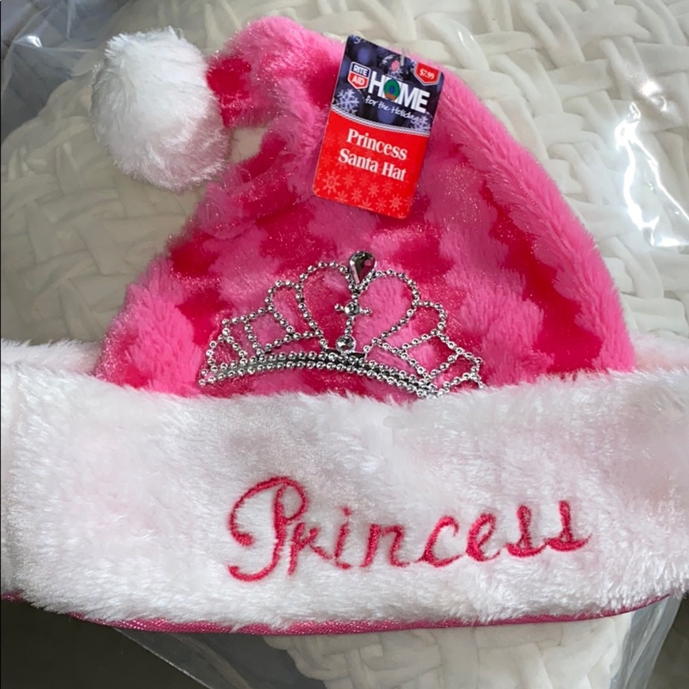 Princess pink Christmas Santa Hat